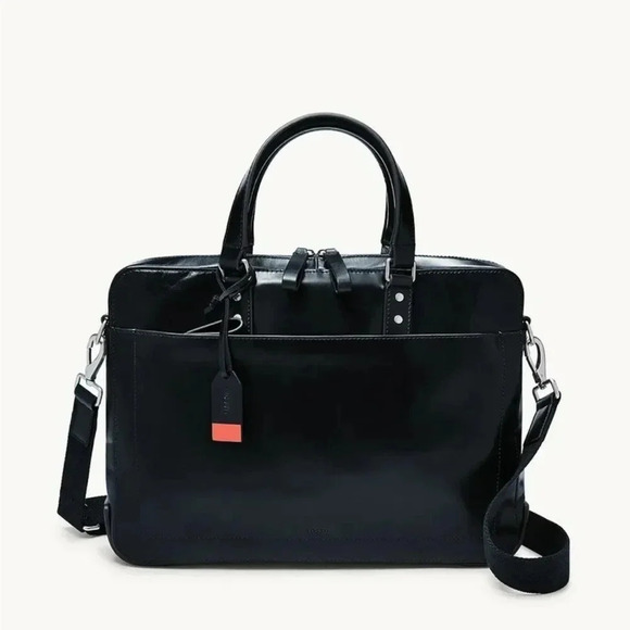 NWT Fossil Defender Eco Leather Brief Bag - Picture 1 of 5